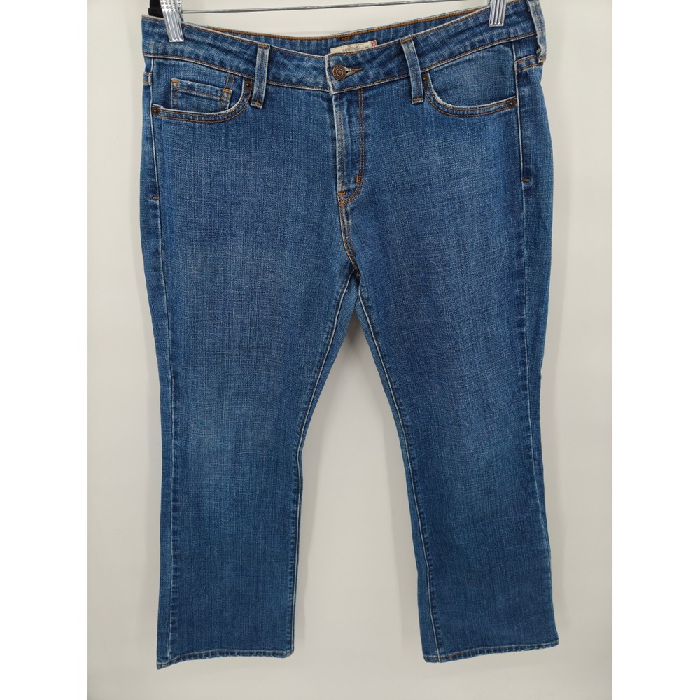 Levis 545 Low Bootcut Jeans Womens 12 Medium Blue Denim Stretch 5-Pocket 3925